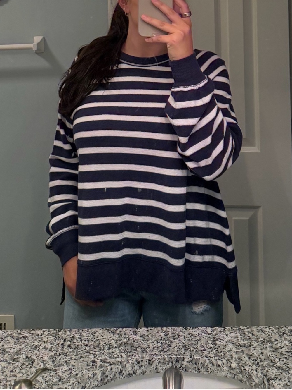 Aerie Striped Oversize Sweater